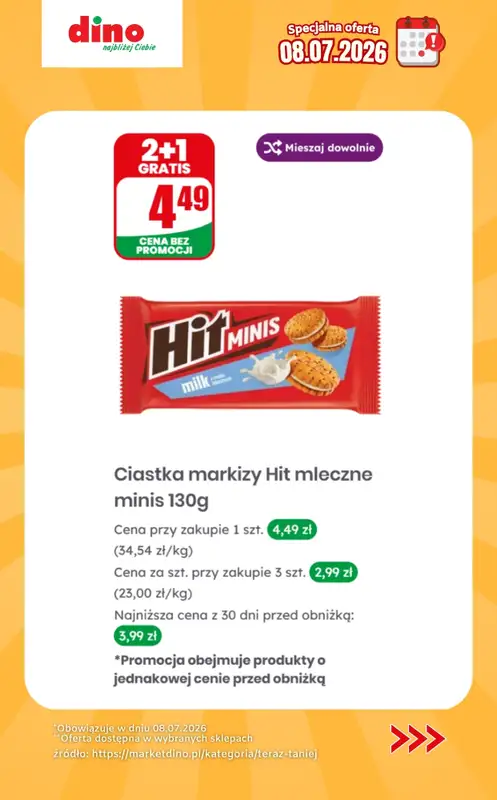 Dino - gazetka promocyjna Specjalna oferta na 08.07.2026 - promocje spoza gazetki od środy 08.07 do środy 08.07 - strona 11