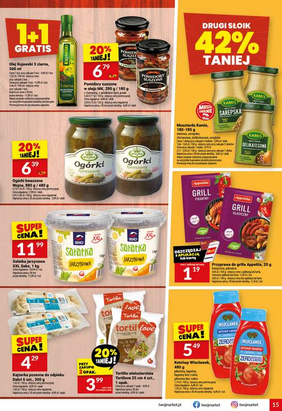 Twój Market - gazetka promocyjna Gazetka od środy 08.07 do wtorku 14.07 - strona 15