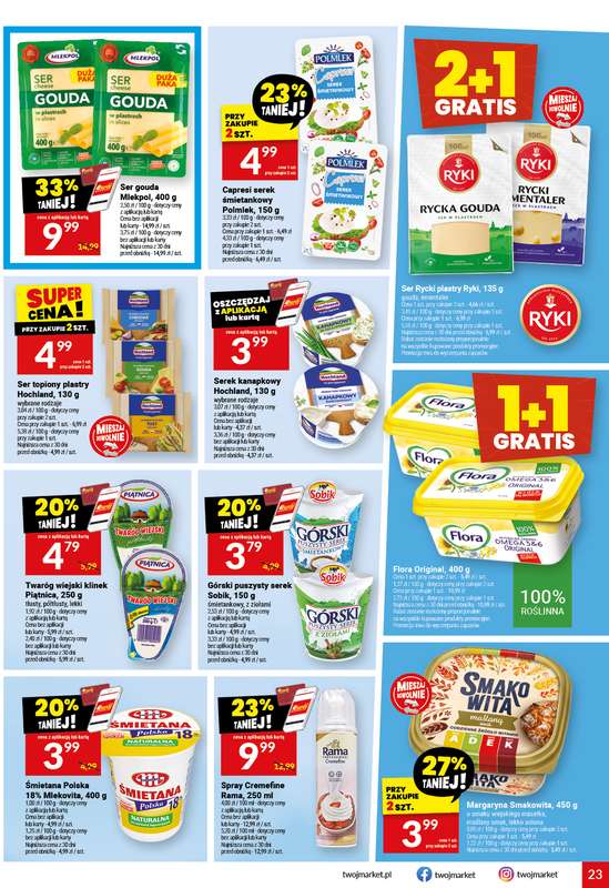 Twój Market - gazetka promocyjna Gazetka od środy 08.07 do wtorku 14.07 - strona 23