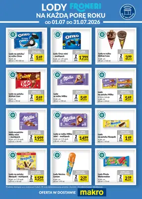 Makro - gazetka promocyjna Ulotka lody Froneri od środy 08.07 do piątku 31.07 - strona 2
