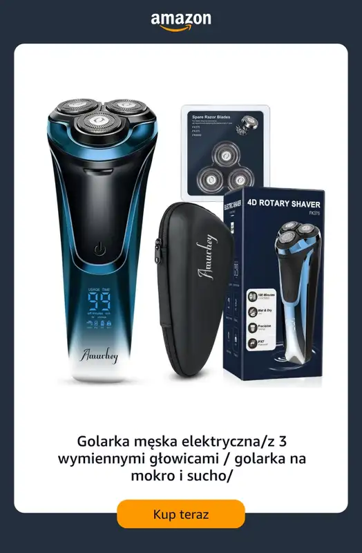 Amazon - gazetka promocyjna Golarki elektryczne męskie od środy 08.07  - strona 7
