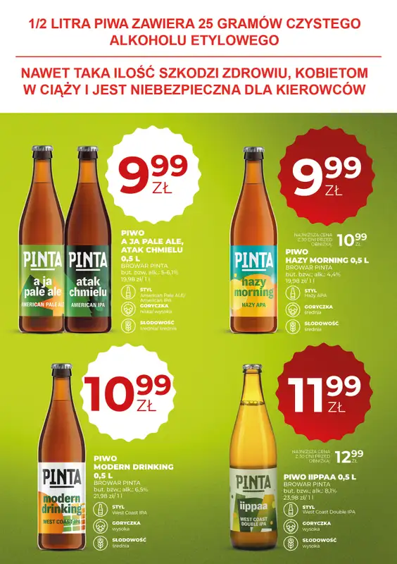 Duży Ben - gazetka promocyjna Gazetka piwna od czwartku 09.07 do środy 22.07 - strona 15
