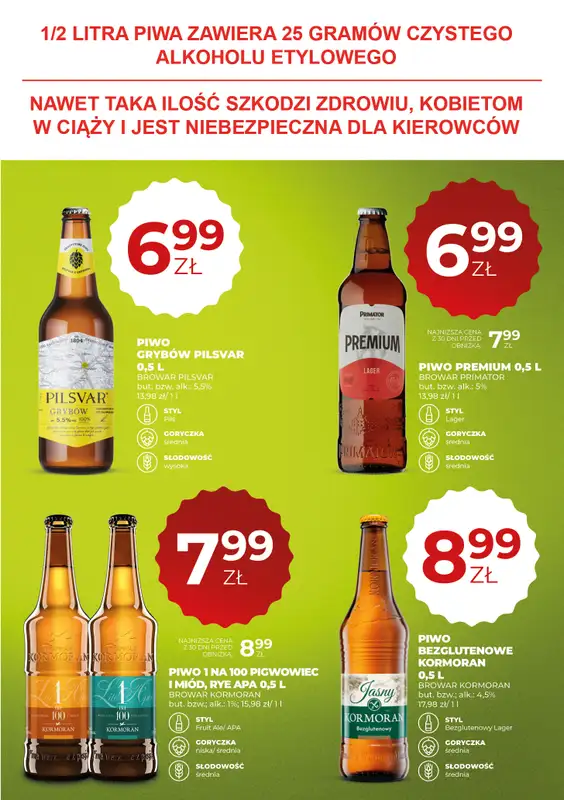 Duży Ben - gazetka promocyjna Gazetka piwna od czwartku 09.07 do środy 22.07 - strona 13