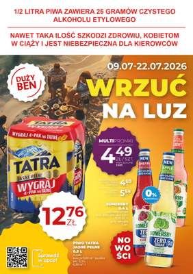 Duży Ben - gazetka promocyjna Gazetka piwna od czwartku 09.07 do środy 22.07