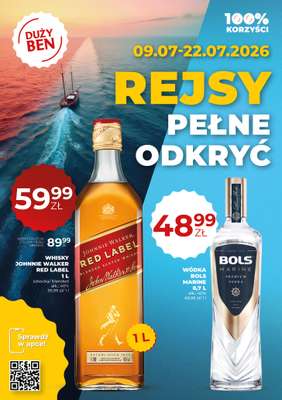 Duży Ben - gazetka promocyjna Gazetka alkoholowa od czwartku 09.07 do środy 22.07