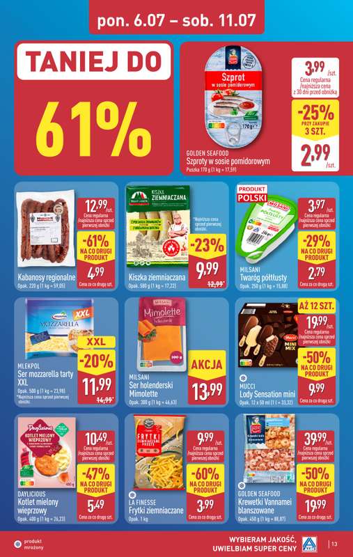Aldi - gazetka promocyjna Pełny katalog! od poniedziałku 06.07 do soboty 11.07 - strona 13