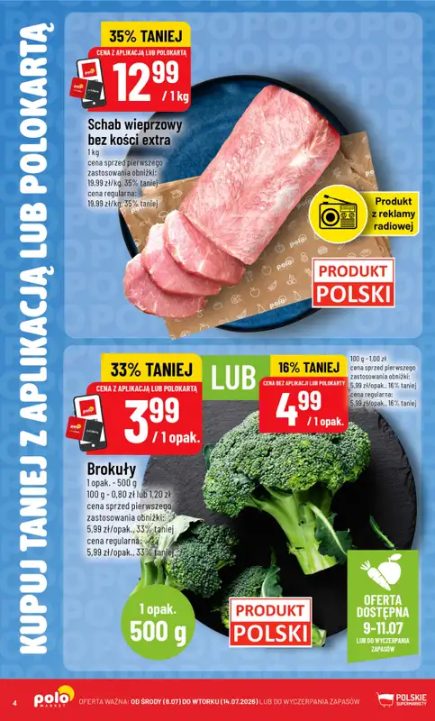 POLOmarket - gazetka promocyjna Kupuj taniej z POLOappką od środy 08.07 do wtorku 14.07 - strona 4