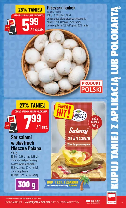 POLOmarket - gazetka promocyjna Kupuj taniej z POLOappką od środy 08.07 do wtorku 14.07 - strona 7
