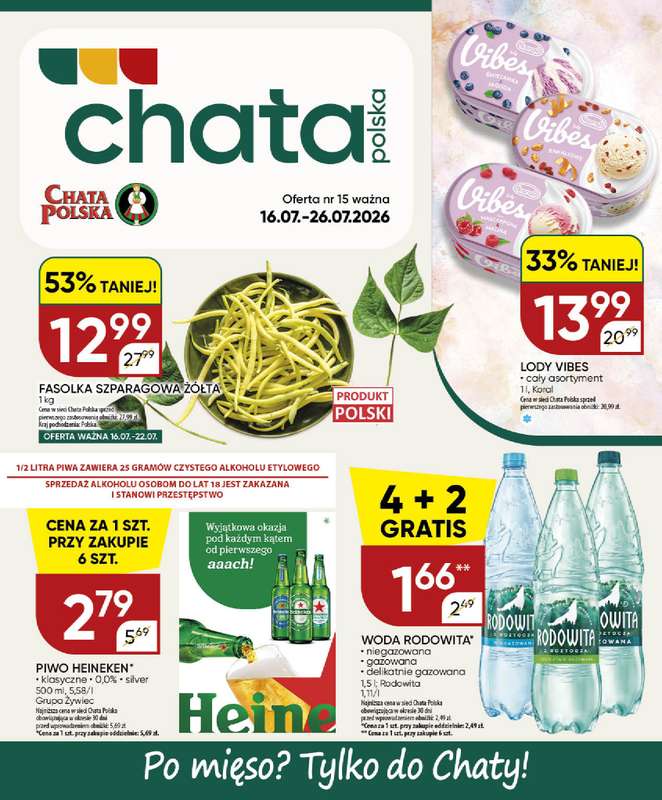 Chata Polska - gazetka promocyjna Gazetka 16-26.07  do niedzieli 26.07