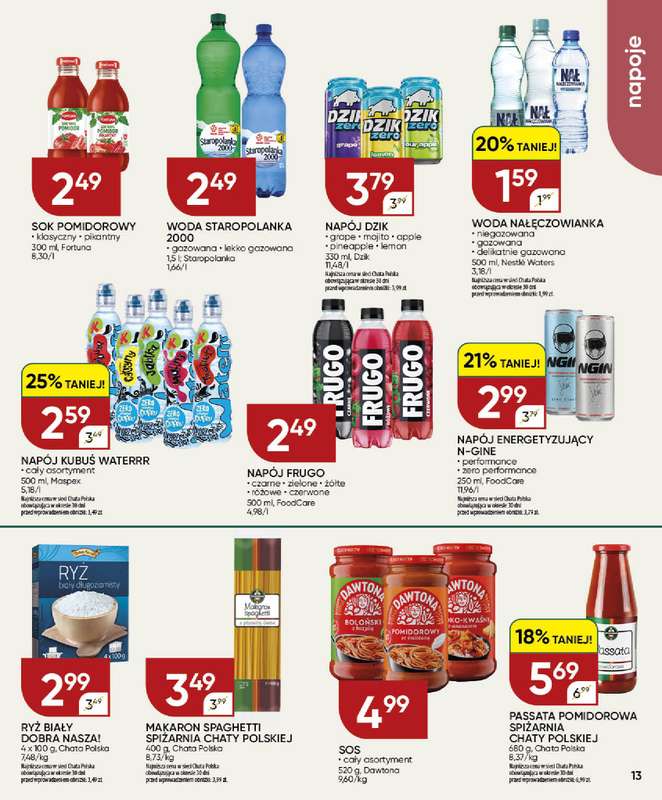 Chata Polska - gazetka promocyjna Gazetka 16-26.07  do niedzieli 26.07 - strona 13