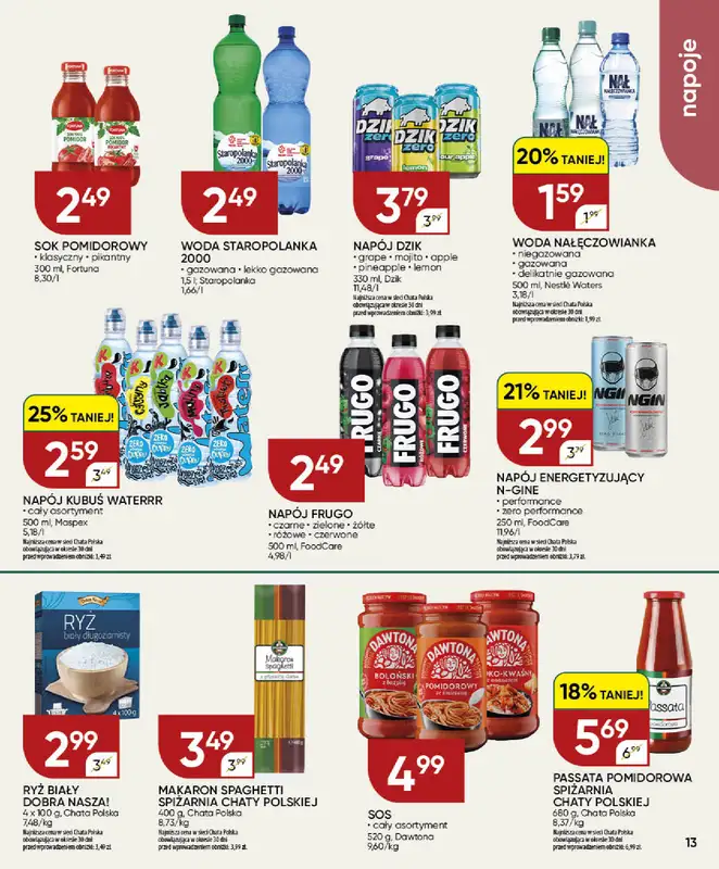 Chata Polska - gazetka promocyjna Gazetka 16-26.07  do niedzieli 26.07 - strona 13