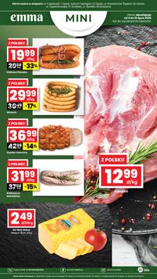 emma MARKET - gazetka promocyjna Plakat promocyjny Emma Mini od czwartku 09.07 do środy 15.07