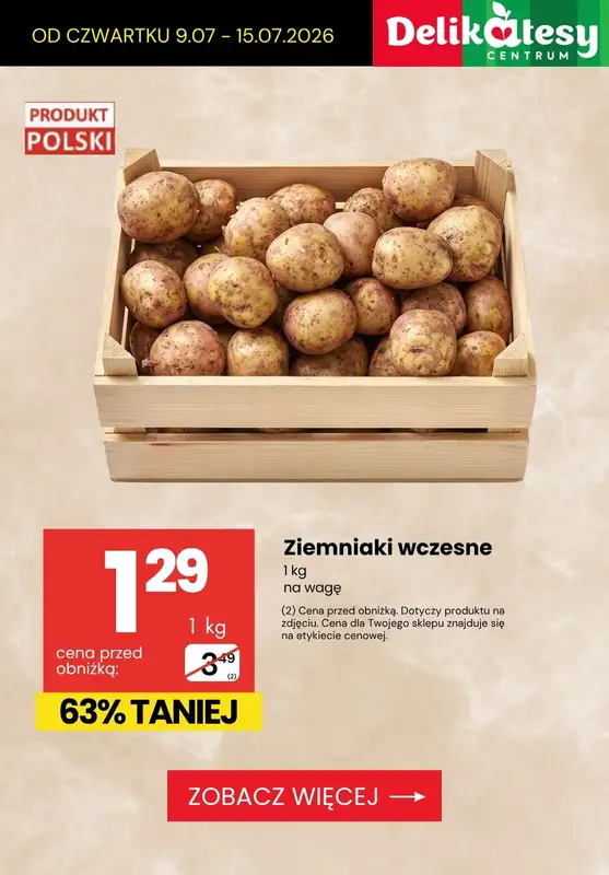 Delikatesy Centrum - gazetka promocyjna Do -63% TANIEJ! Pojedyncze sztuki i produkty na wagę od czwartku 09.07 do środy 15.07 - strona 2