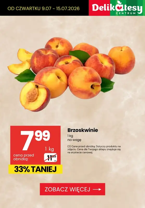 Delikatesy Centrum - gazetka promocyjna Do -63% TANIEJ! Pojedyncze sztuki i produkty na wagę od czwartku 09.07 do środy 15.07 - strona 10