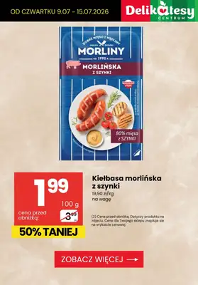 Delikatesy Centrum - gazetka promocyjna Do -63% TANIEJ! Pojedyncze sztuki i produkty na wagę od czwartku 09.07 do środy 15.07 - strona 4