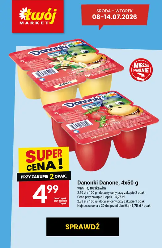 Twój Market - gazetka promocyjna Najlepsze promocje! od czwartku 09.07 do wtorku 14.07 - strona 8