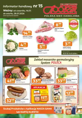 Społem Częstochowa - gazetka promocyjna Gazetka od czwartku 16.07 do wtorku 28.07