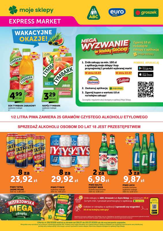 Groszek - gazetka promocyjna Gazetka Expressmarket  do środy 22.07