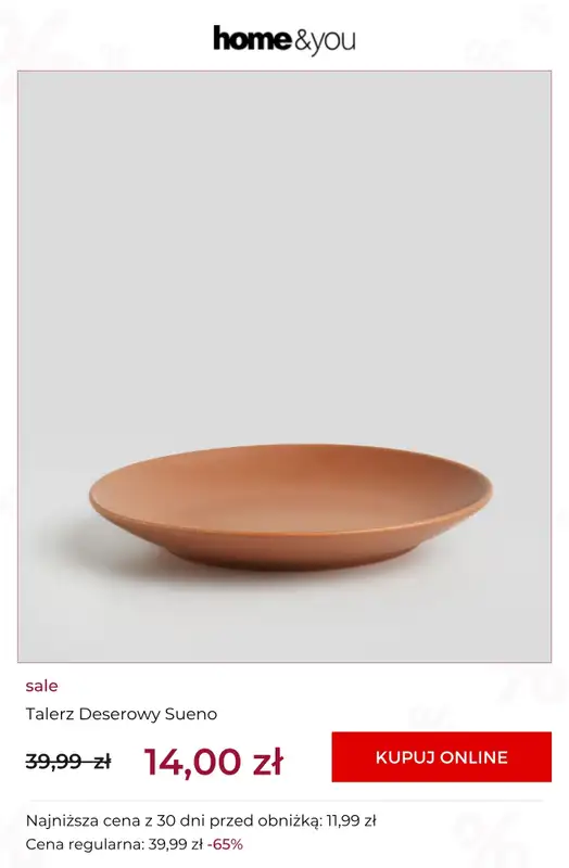 home&you - gazetka promocyjna Sale do 14,99 zł od środy 08.07 do czwartku 16.07 - strona 12