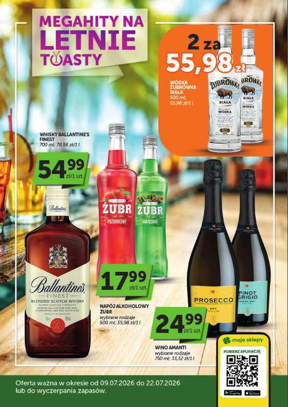 Euro Sklep - gazetka promocyjna Oferta alkoholowa  do środy 22.07