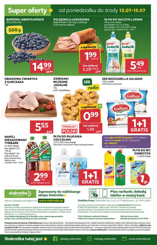 Stokrotka - gazetka promocyjna Gazetka Market od czwartku 09.07 do środy 15.07 - strona 36