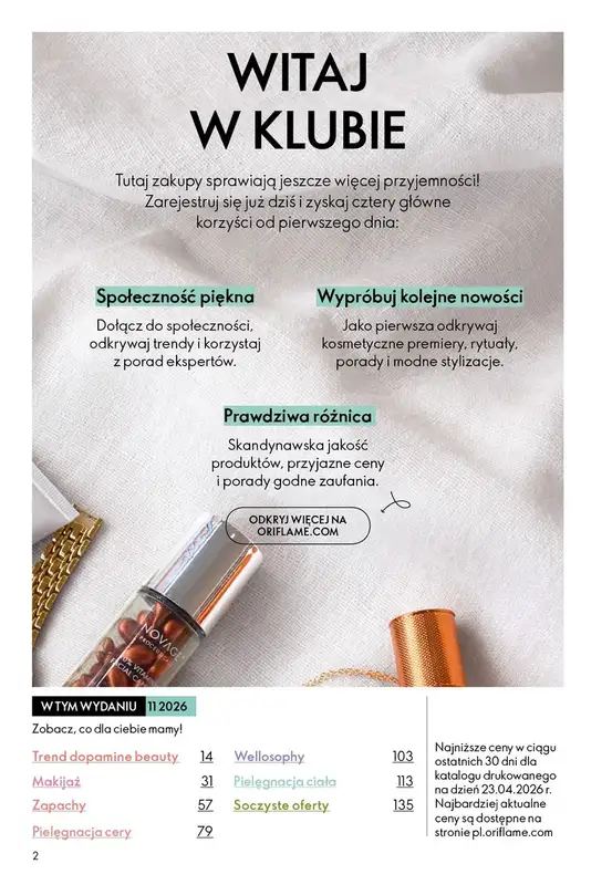 Oriflame - gazetka promocyjna Katalog 11/2026 od środy 29.07 do wtorku 18.08 - strona 2