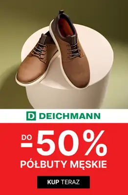 Deichmann - gazetka promocyjna Do -50% na półbuty męskie od czwartku 09.07 
