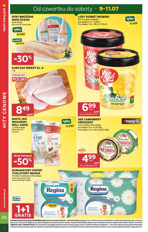 Stokrotka - gazetka promocyjna Gazetka Supermarket od czwartku 09.07 do środy 15.07 - strona 4