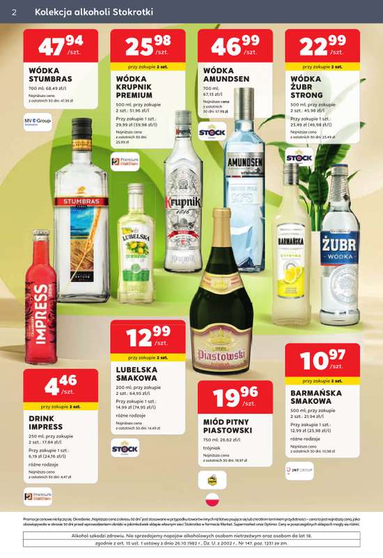 Stokrotka - gazetka promocyjna W dobrym smaku od środy 08.07 do środy 05.08 - strona 2