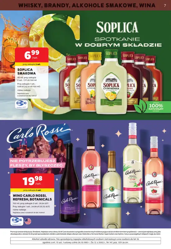 Stokrotka - gazetka promocyjna W dobrym smaku od środy 08.07 do środy 05.08 - strona 7