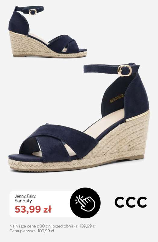 CCC - gazetka promocyjna SALE - damskie espadryle do 100 zł od piątku 10.07  - strona 7