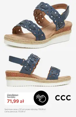 CCC - gazetka promocyjna SALE - damskie espadryle do 100 zł od piątku 10.07  - strona 10