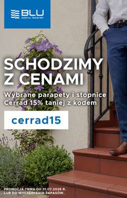 Blu Salony Łazienek - gazetka promocyjna Kod rabatowy od poniedziałku 13.07 do piątku 31.07