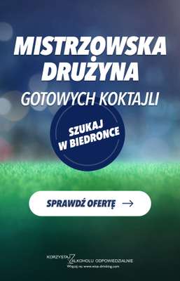 Biedronka - gazetka promocyjna Mistrzowska drużyna gotowych koktajli od czwartku 09.07 do niedzieli 12.07