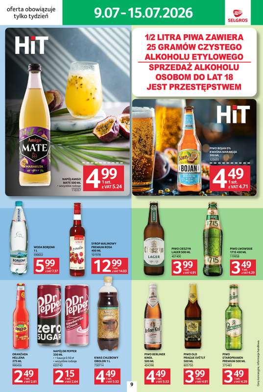 Selgros - gazetka promocyjna Jeszcze więcej super promocji! od czwartku 09.07 do środy 15.07 - strona 9