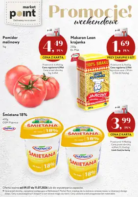 Market Point - gazetka promocyjna Promocje weekendowe od czwartku 09.07 do soboty 11.07