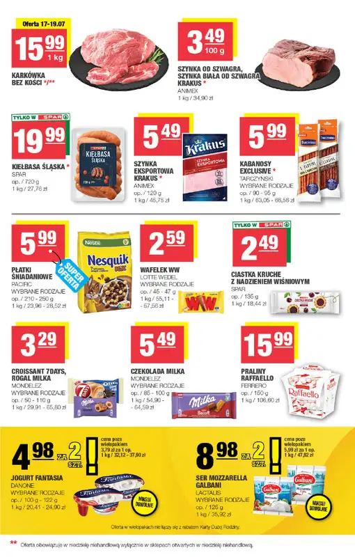 SPAR - gazetka promocyjna Gazetka Spar Mini od środy 15.07 do niedzieli 26.07 - strona 3