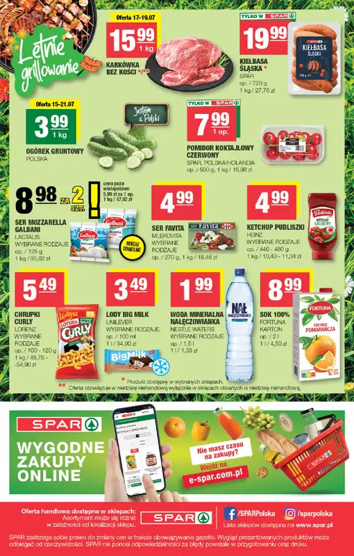 SPAR - gazetka promocyjna Gazetka Spar od środy 15.07 do niedzieli 26.07 - strona 8