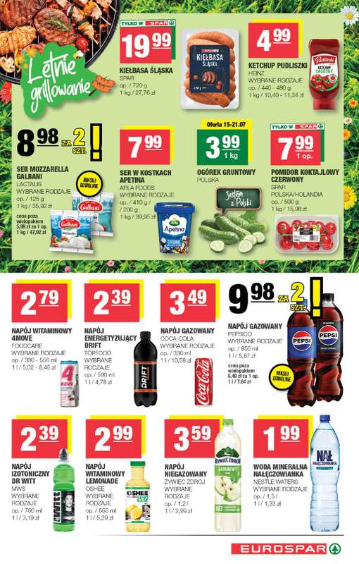 SPAR - gazetka promocyjna Gazetka Eurospar od środy 15.07 do niedzieli 26.07 - strona 11