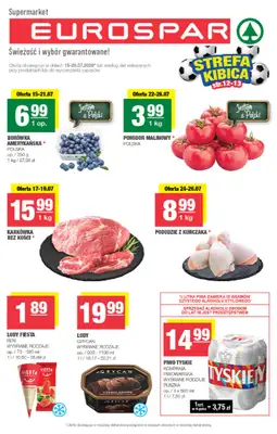 SPAR - gazetka promocyjna Gazetka Eurospar od środy 15.07 do niedzieli 26.07