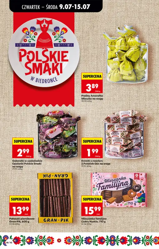 Biedronka - gazetka promocyjna Od czwartku, Z ladą tradycyjną od czwartku 09.07 do środy 15.07 - strona 52