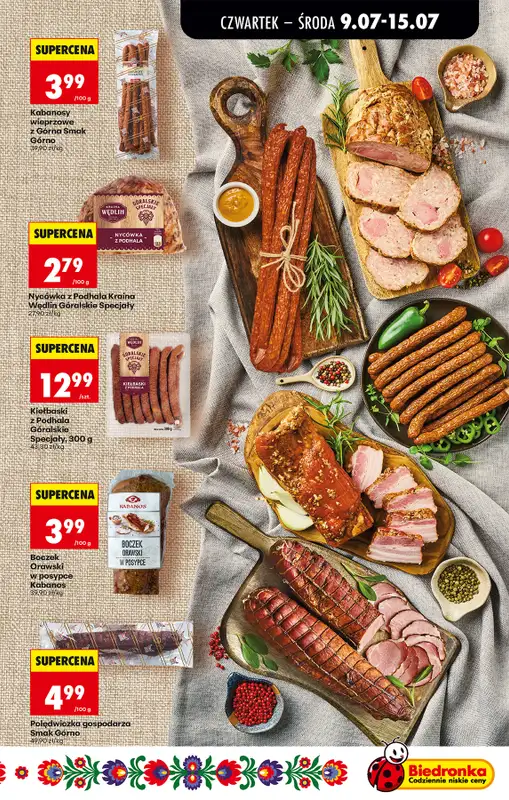 Biedronka - gazetka promocyjna Od czwartku, Z ladą tradycyjną od czwartku 09.07 do środy 15.07 - strona 47