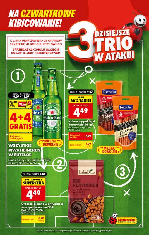 Biedronka - gazetka promocyjna Czwartkowe kibicowanie od czwartku 09.07 do czwartku 09.07 - strona 3