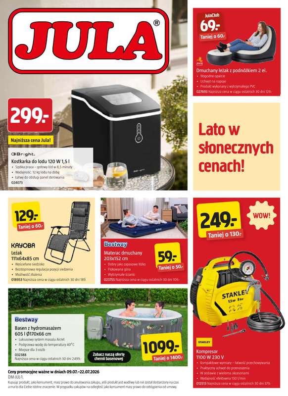 Jula - gazetka promocyjna Gazetka od czwartku 09.07 do środy 22.07