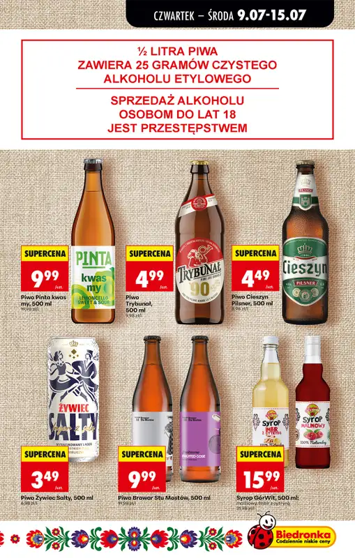 Biedronka - gazetka promocyjna Od czwartku od czwartku 09.07 do środy 15.07 - strona 57