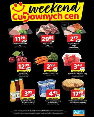 Delfin - gazetka promocyjna Weekend cudownych cen od czwartku 09.07 do niedzieli 12.07