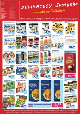 Delikatesy Justynka - gazetka promocyjna Gazetka od czwartku 09.07 do środy 22.07 - strona 4