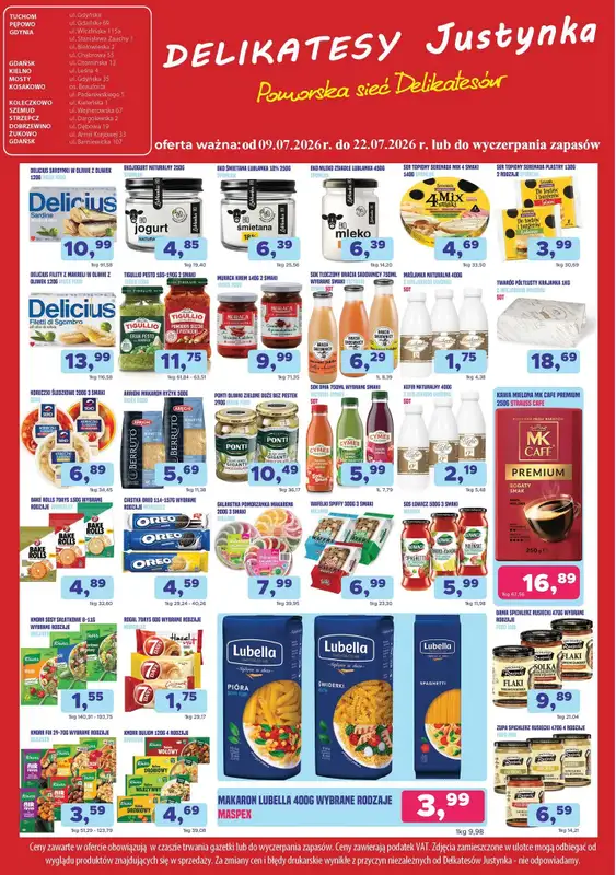 Delikatesy Justynka - gazetka promocyjna Gazetka od czwartku 09.07 do środy 22.07 - strona 4