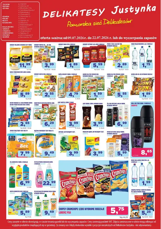 Delikatesy Justynka - gazetka promocyjna Gazetka od czwartku 09.07 do środy 22.07 - strona 7