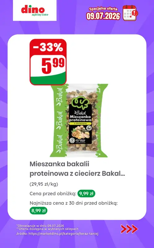 Dino - gazetka promocyjna Specjalna oferta na 09.07.2026 - promocje spoza gazetki od czwartku 09.07 do czwartku 09.07 - strona 8